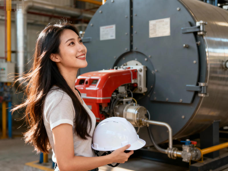 燃气锅炉生产现场